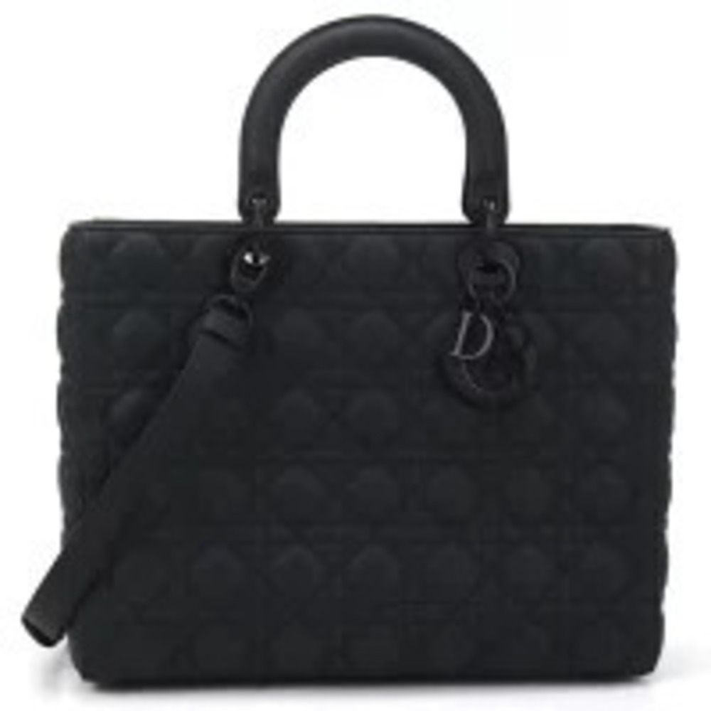 Christian Dior Tote Bag Lady Black Handbag